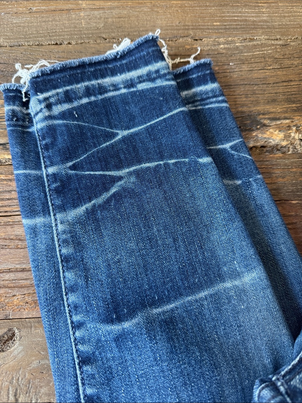 Mother jeans The Looker ankle fray skinny stretch jeans Size 27 - Picture 3 of 9